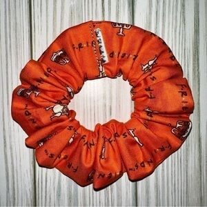$7ea or 3/$15 Friends TV show turkey Orange Hair Scrunchie new